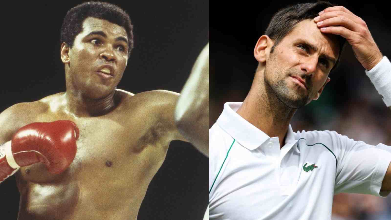 “One is a hero, the other is a vaccine cheat” Fans engage in a heated discussion after Novak Djokovic gets compared to Muhammad Ali after Wimbledon win