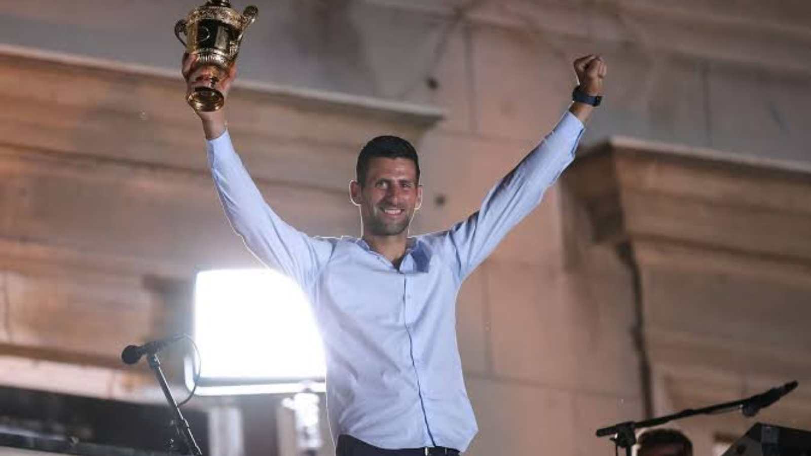 WATCH: Novak Djokovic inaugurates two new tennis courts at the pyramid park in the city of Visoko after his Wimbledon triumph