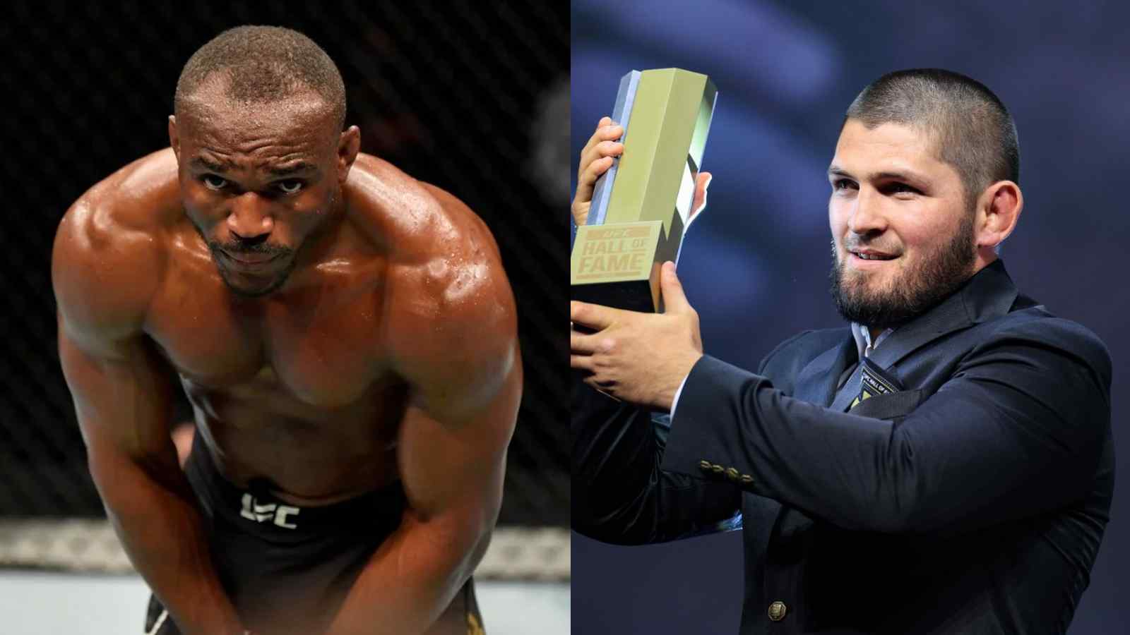 “Told me to put my head down” – Kamaru Usman reveals funny incident of Khabib Nurmagomedov becoming UFC Hall of Famer