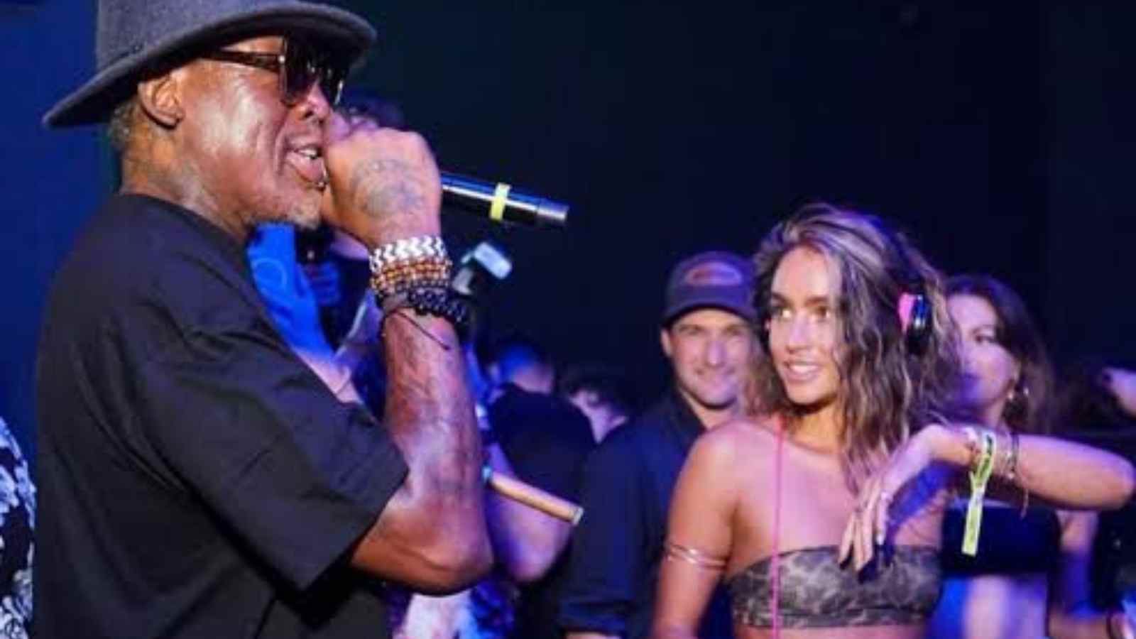 “DJ Sommer Ray enjoys a great debut night with shirtless Worm” Dennis Rodman and Steve Aoki spotted spinning tunes alongside Instagram model