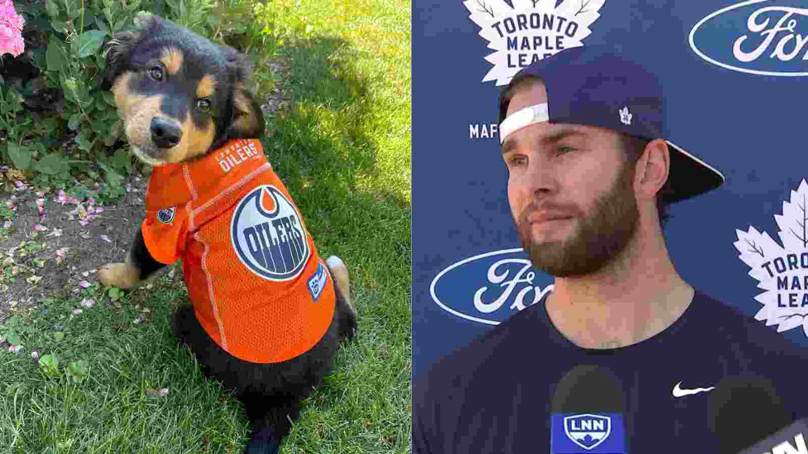 “Adorable” – Jack Campbell dresses his puppy in Oilers jacket after signing $25 million contract