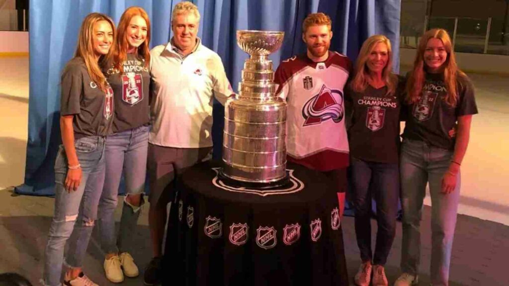 J. T. Compher celebrates Stanley Cup victory at his hometown