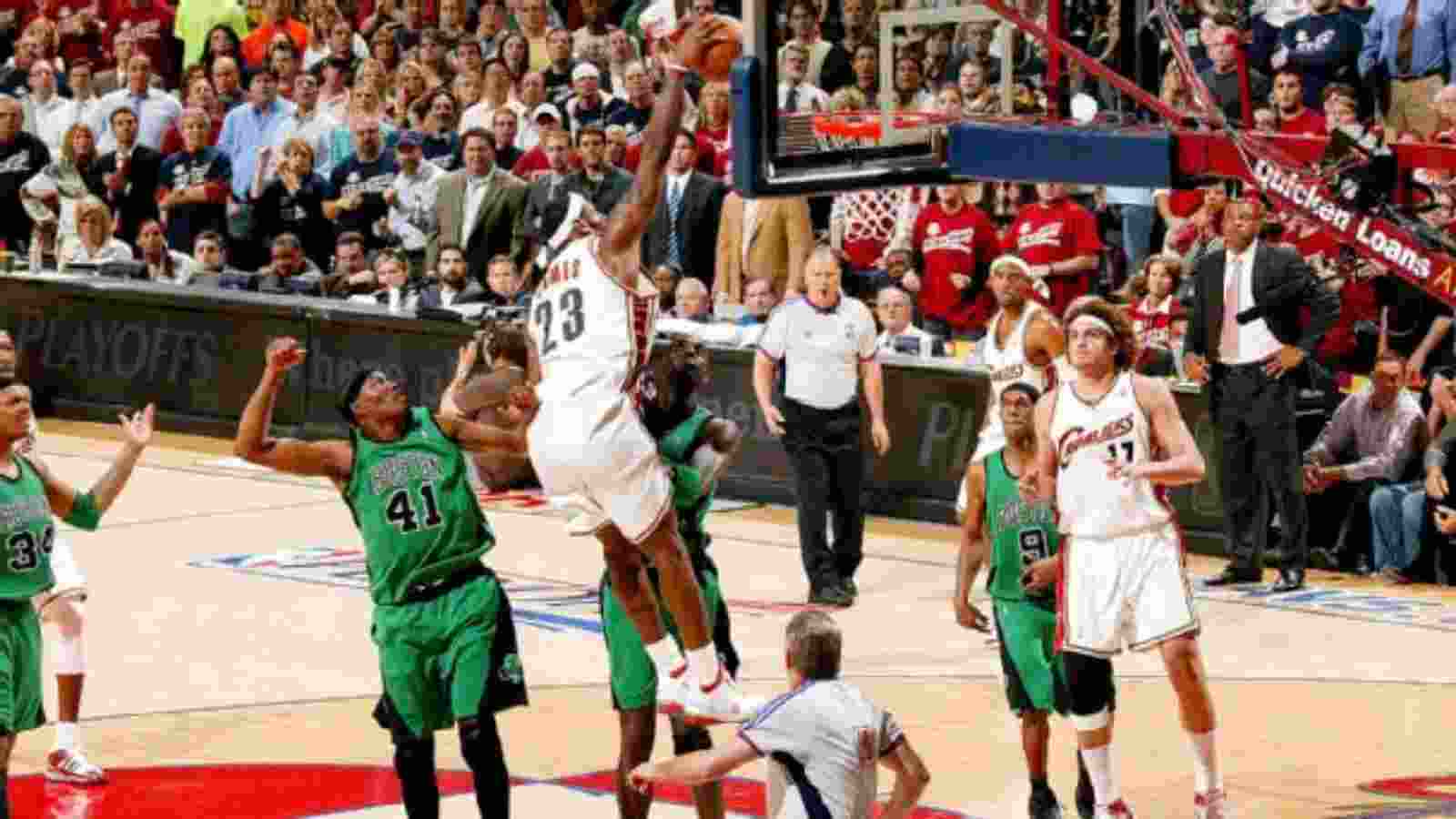 Lebron James vs the Celtics in 2008