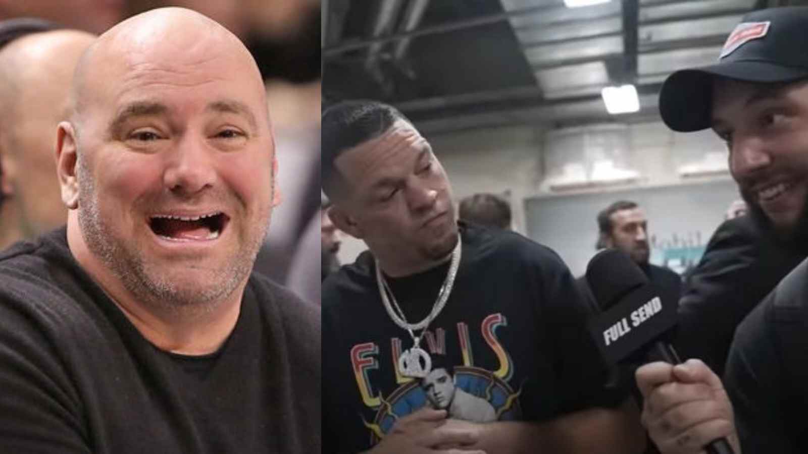 “You must’ve done something” – Dana White talks to FULL SEND reporter after infamous Nate Diaz slap at UFC 276