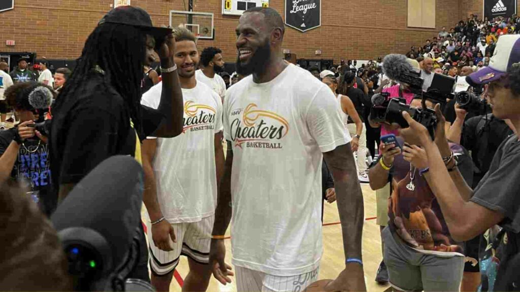 Lebron James at the Drew League