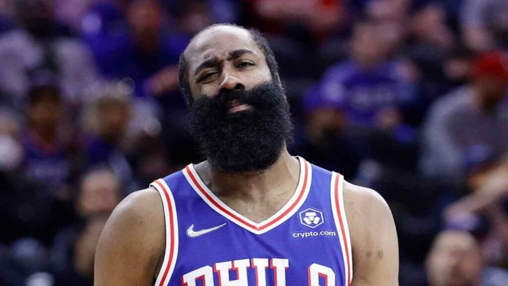 James Harden with the 76ers in 2022