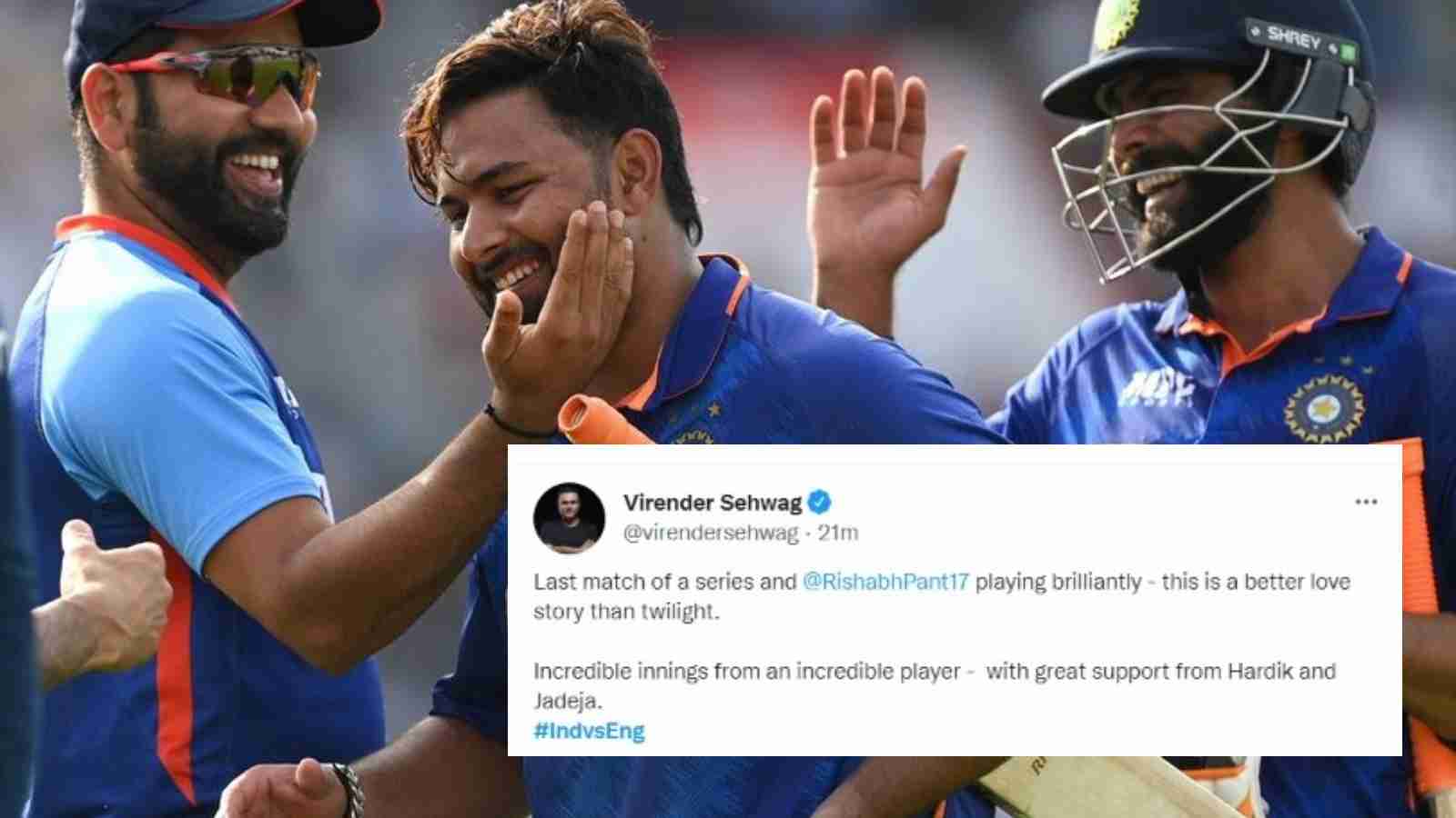 “Trouble? Call Pant!”- Twitter errupts as Rishabh Pant rescues India, slams century to help India win series 2-1 against England