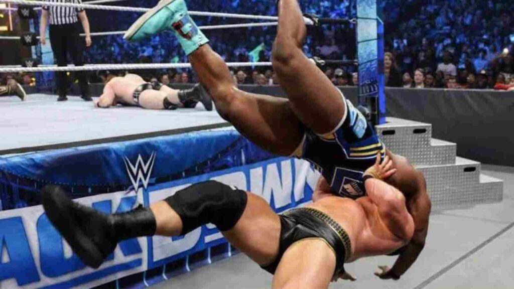 The stunt that caused Big E an injury.