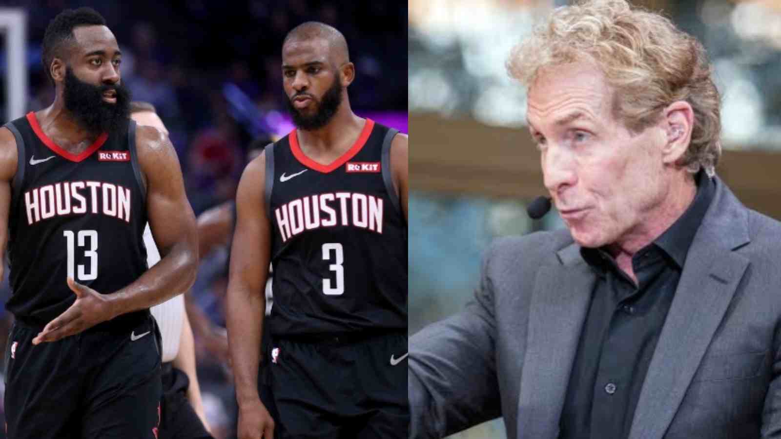 “Chris Paul made fun of James Harden’s man b**bs” Skip Bayless hampered his $17 million net worth by reading out FAKE news on National T.V