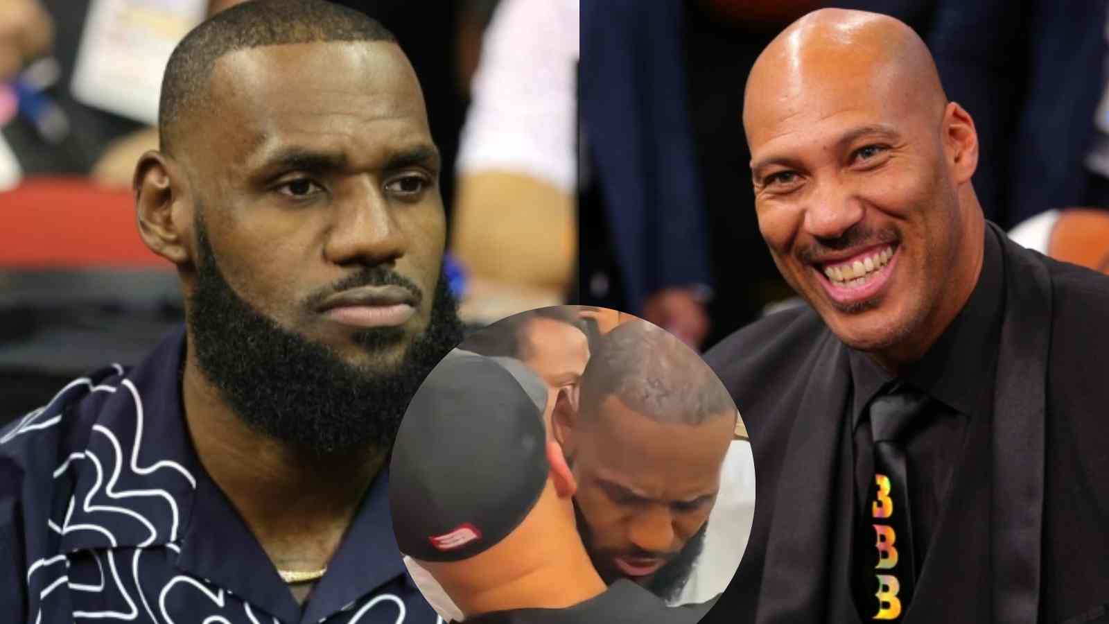 “You’re a true champ” LeBron James shows love to LaVar Ball at his first appearance in Drew League since 2011