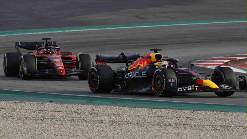 Ferrari's F1-75 and Red Bull's RB18