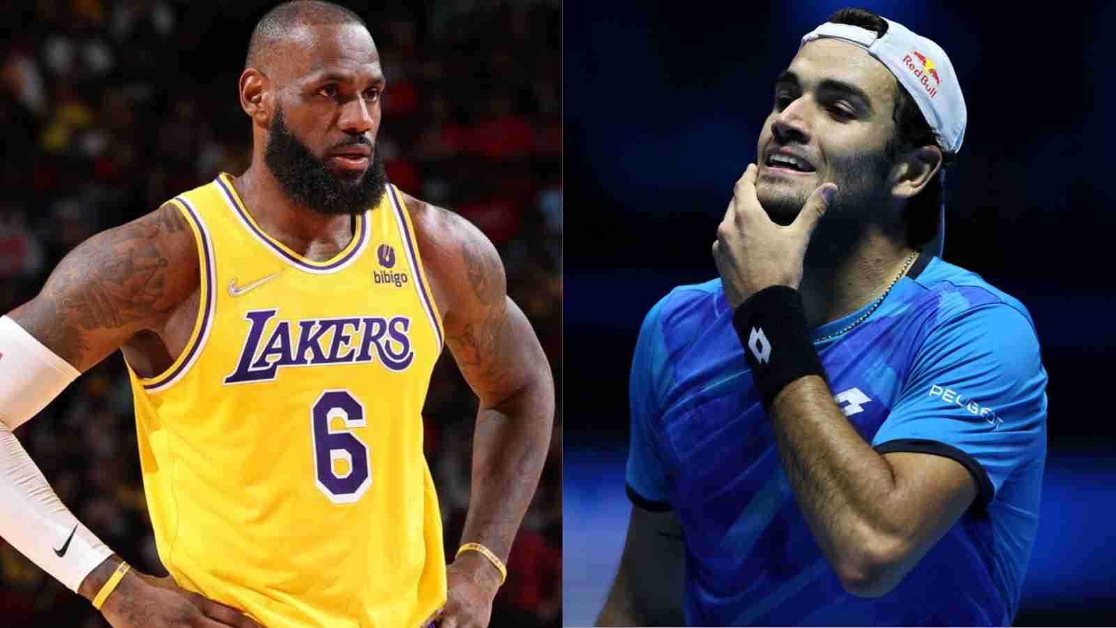 “An ignorant idiot who didn’t use his head!” Twitter slams Matteo Berrettini for using a racially abusive ‘Black Gorilla’ to hail his idol, LeBron James