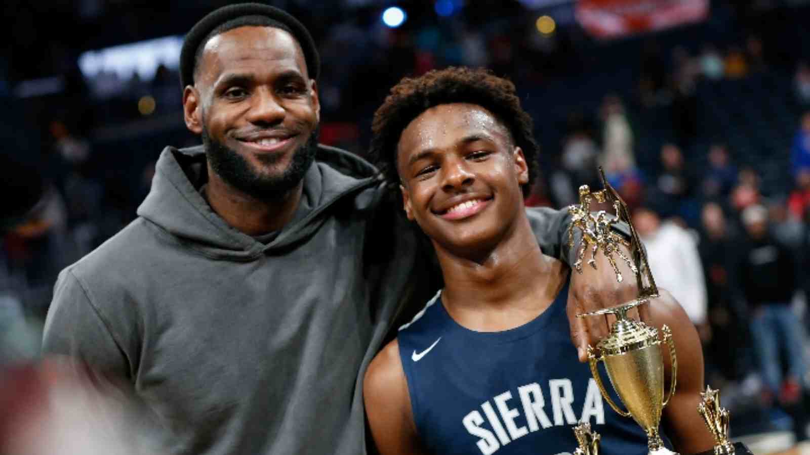 “He’s living up to his $10 million potential” Bronny James makes dad LeBron proud after dropping career-best performance