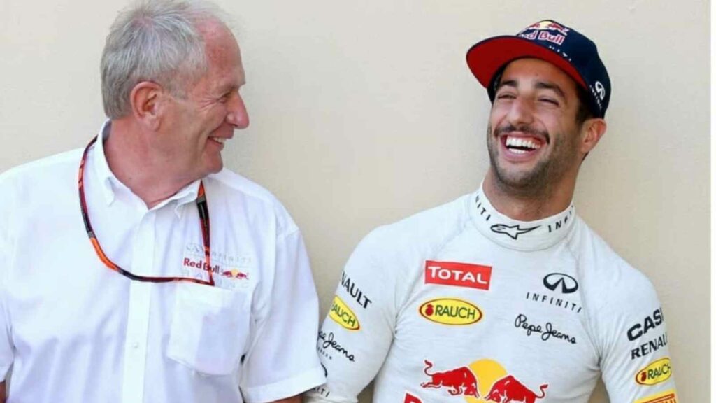 Daniel Ricciardo and Helmut Marko