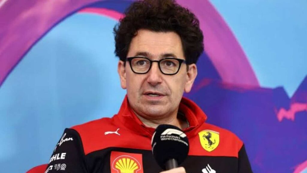 Ferrari team principal Mattia Binotto