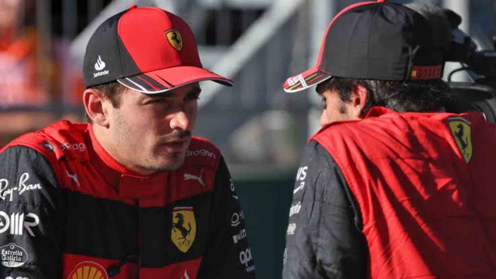 Charles Leclerc(on the left) and Carlos Sainz(on the right)