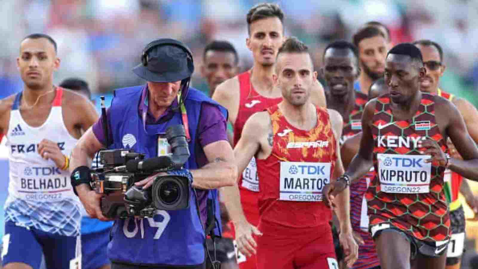 WATCH: “Not the obstacle we were expecting!”- Clueless cameraman accidentally invades 3000m steeplechase finals at World Athletics Championships