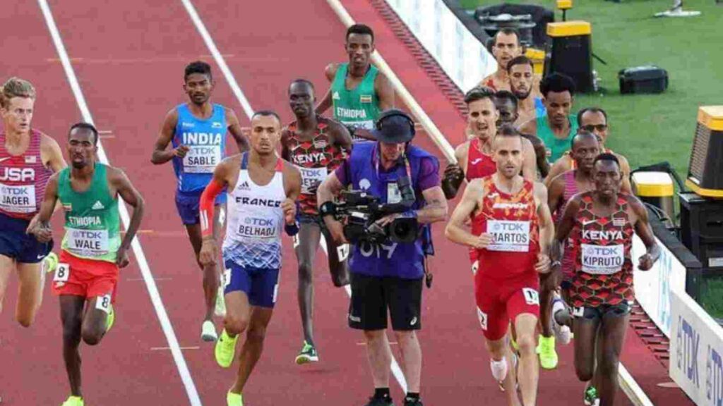 Clueless cameraman at World Athletics Championships