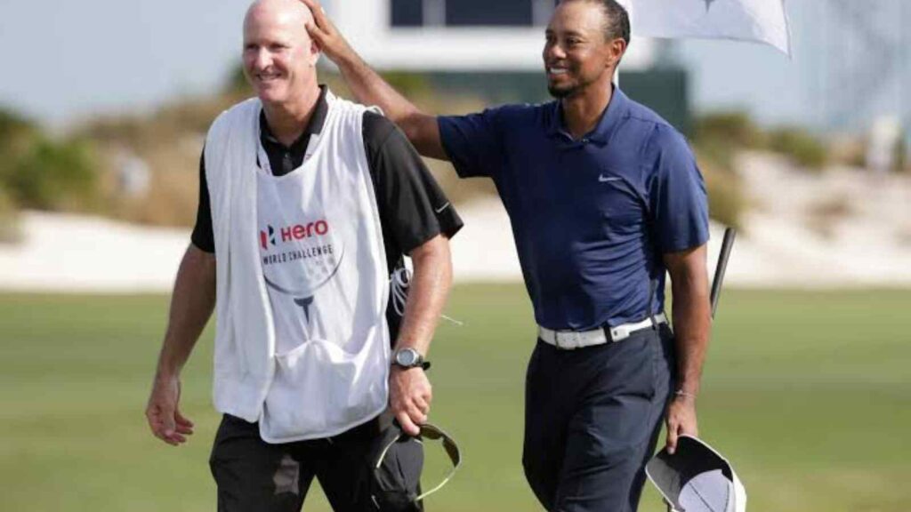 Tiger Woods and his caddie Joe LaCava