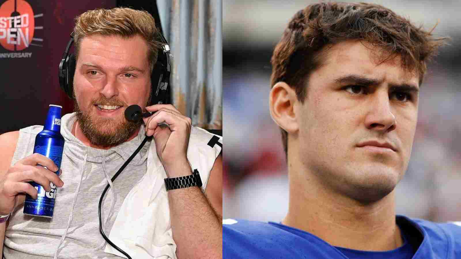 “Quarterback by day, Cornholer at night”: Pat McAfee reacts to Giants QB Daniel Jones becoming the ONLY active multi-sport athlete in the NFL