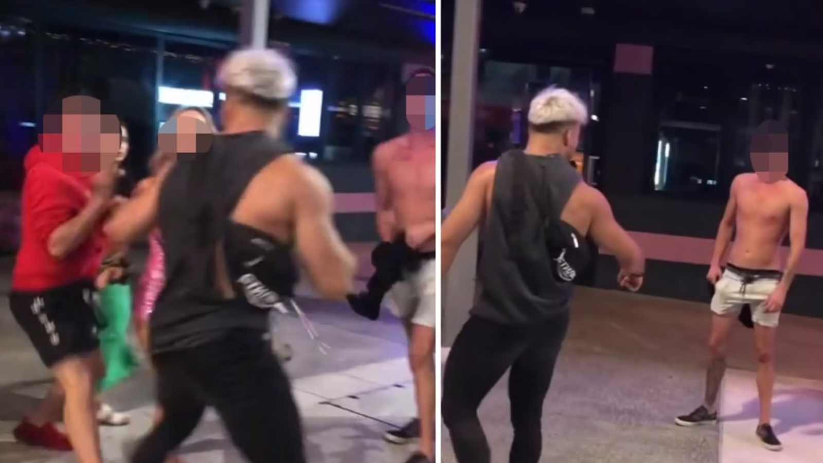 Watch: Viktor Lyall, amateur MMA fighter in Australia gets into an altercation in Two allegedly drunk civilians