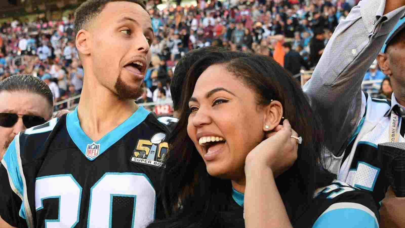 Stephen Curry and Ayesha Curry in 2016