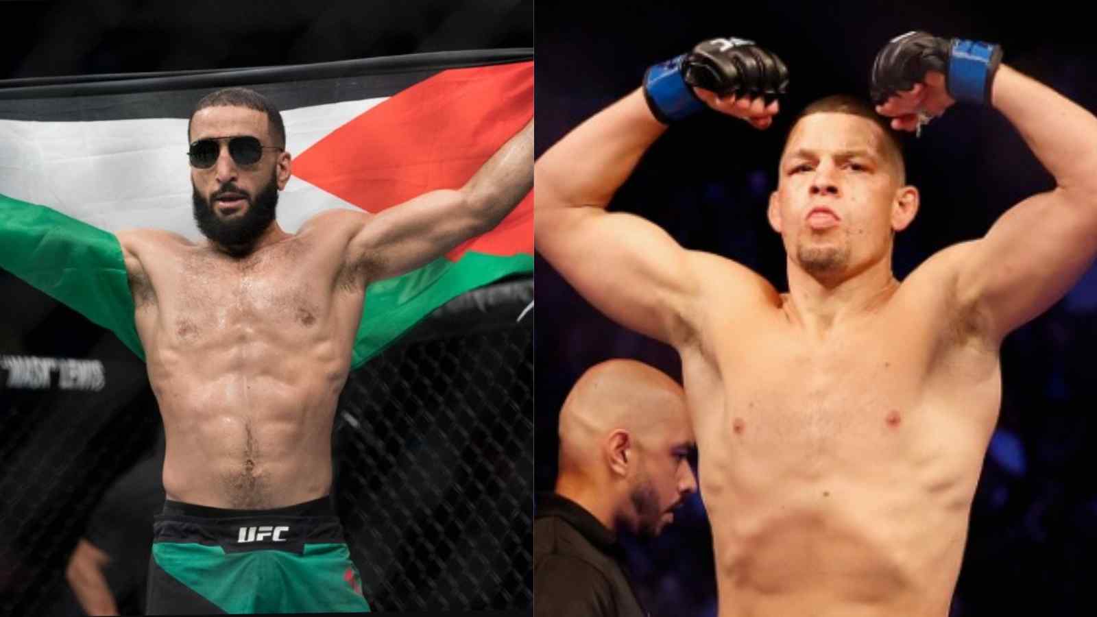 “Let’s Train” Belal Muhammad offers to help Nate Diaz in the fight against “LIAR” Khamzat Chimaev