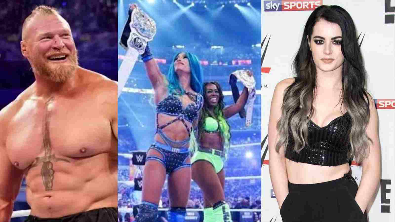 “He let the WWE Universe down” – Paige demands Brock Lesnar to be treated as Sasha Banks and Naomi