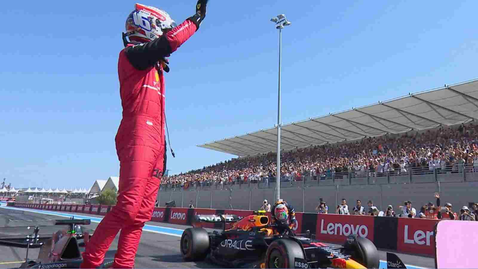 “Huge thanks to him,” Charles Leclerc grateful to Carlos Sainz for his help to clinch Pole at the French GP