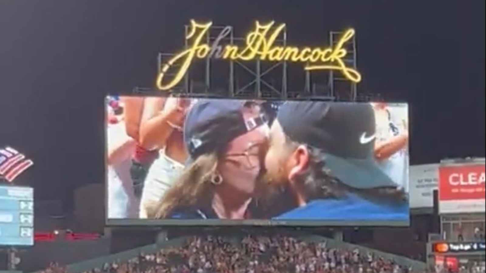 Watch: Marriage proposal during Blue Jays vs Red Sox made the fans sing ‘We found love in a hopeless place’