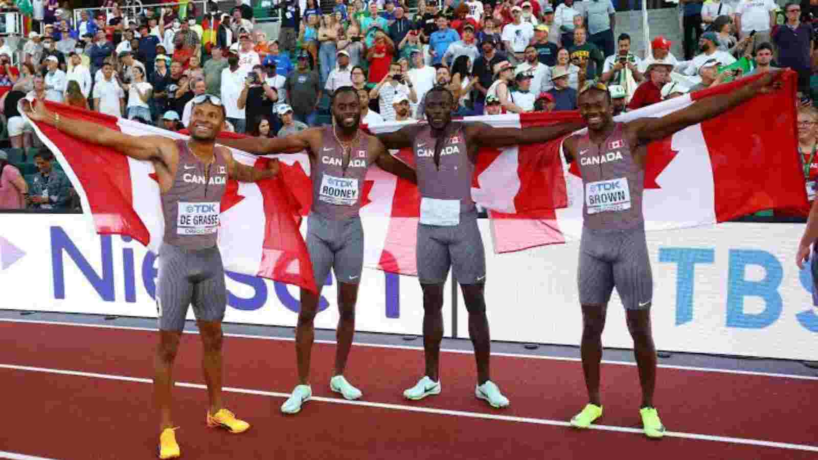 “It felt great to spoil the party for the US”: Andre De Grasse leads Canadian team to scintillating victory in men’s 4x100m relay at World Championships