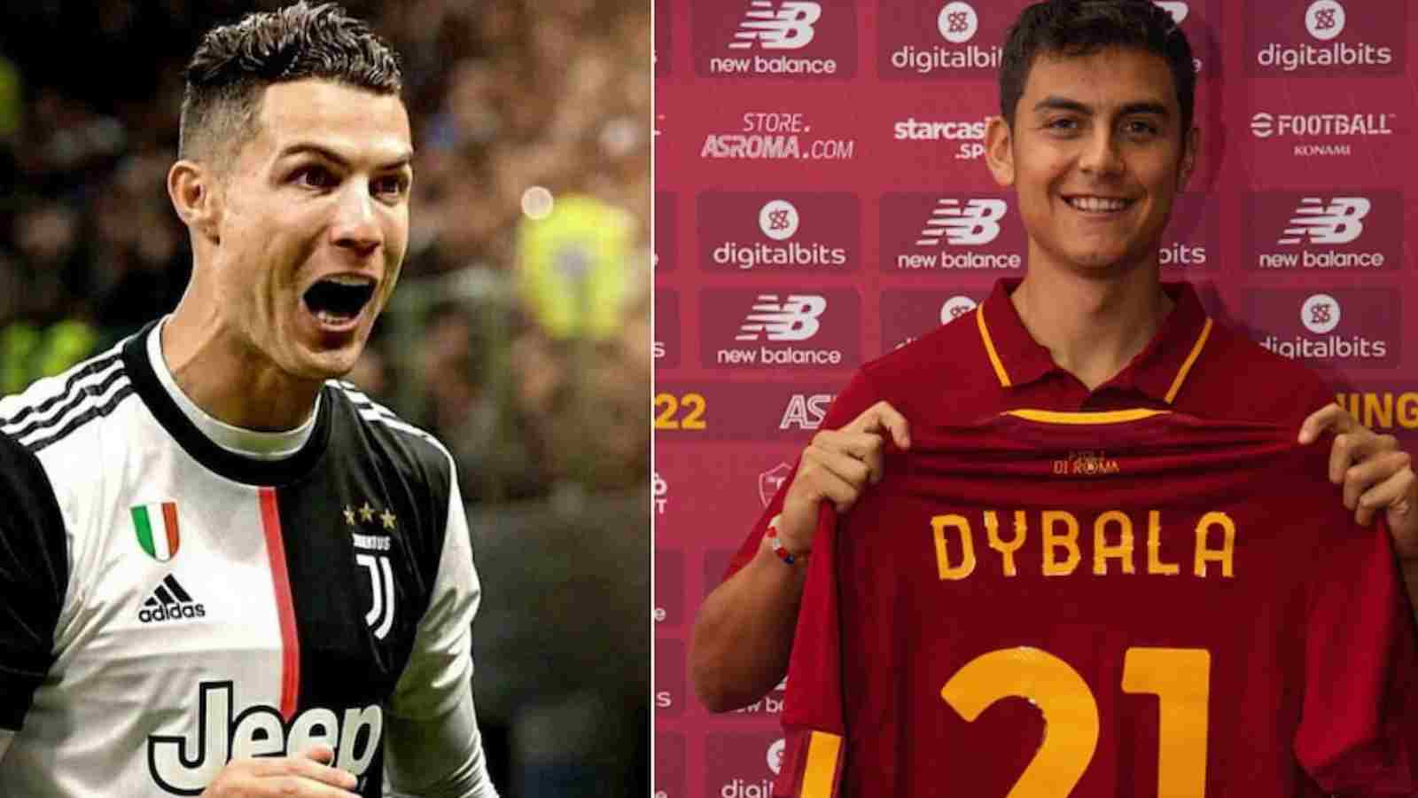 Paulo Dybala breaks Cristiano Ronaldo’s record in Italy before playing a single game for AS Roma