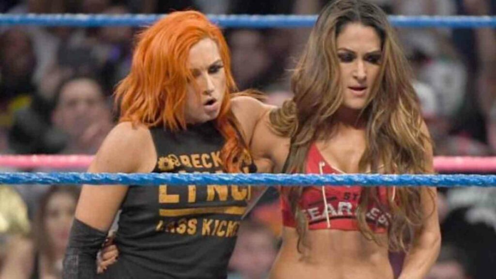 Nikki Bella and Becky Lynch