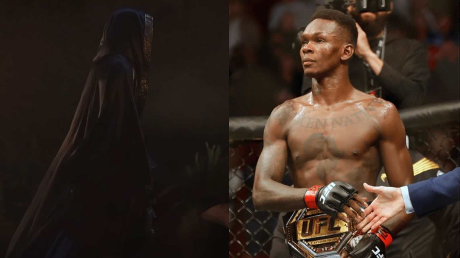 “Sharper than Swords” Israel Adesanya shares unique BTS footage from his promotional shoot with Elden Ring