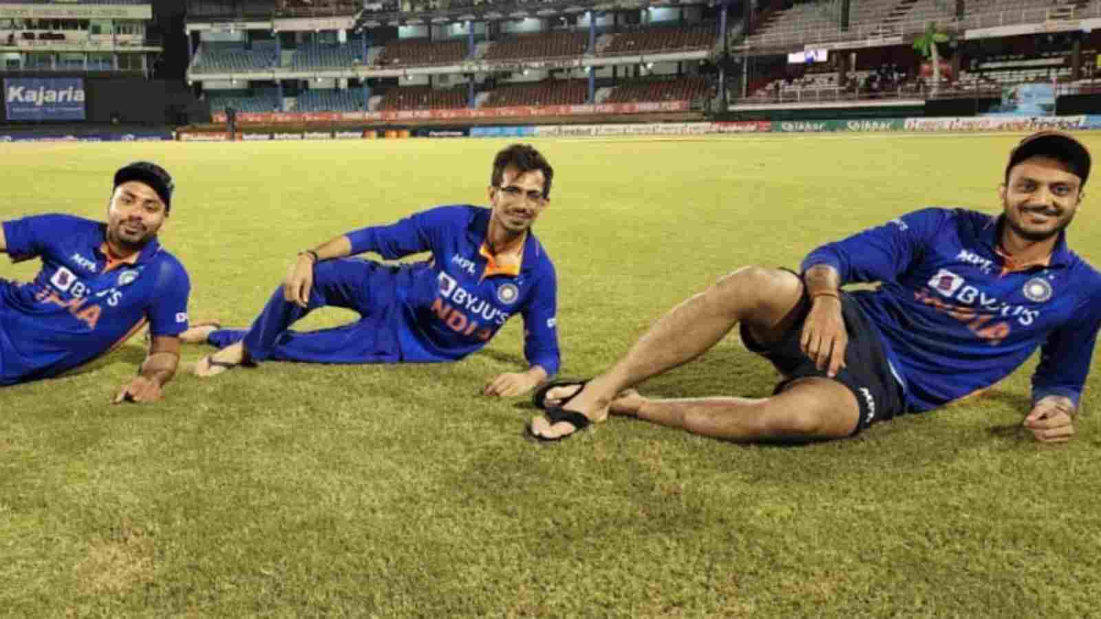 Axar Patel, Avesh Khan pose like Yuzvendra Chahal’s viral meme-pose after winning ODI series against West Indies