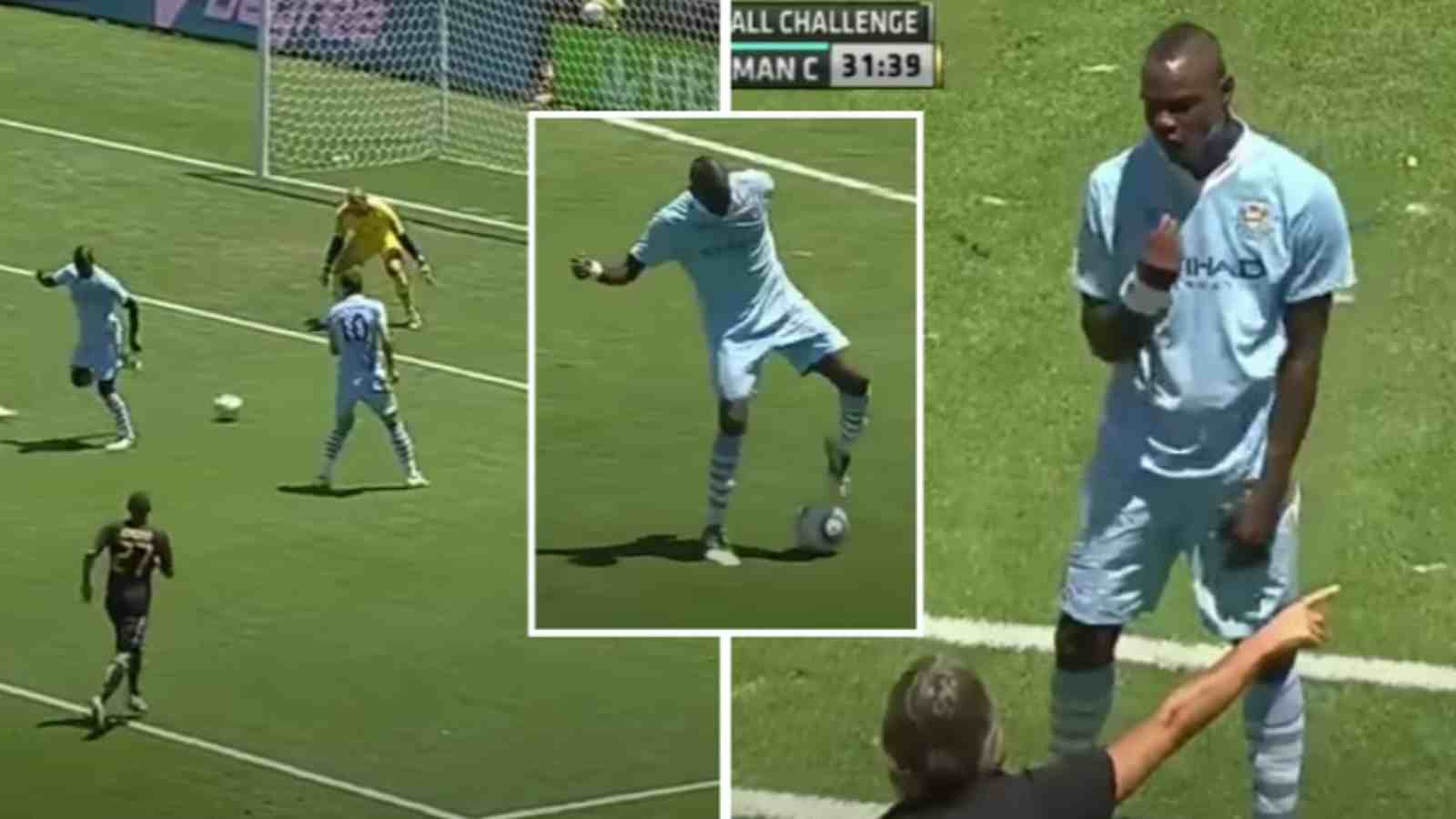 11 years ago today, former Manchester City striker Mario Balotelli tried showboating but was immediately substituted by then manager Roberto Mancini