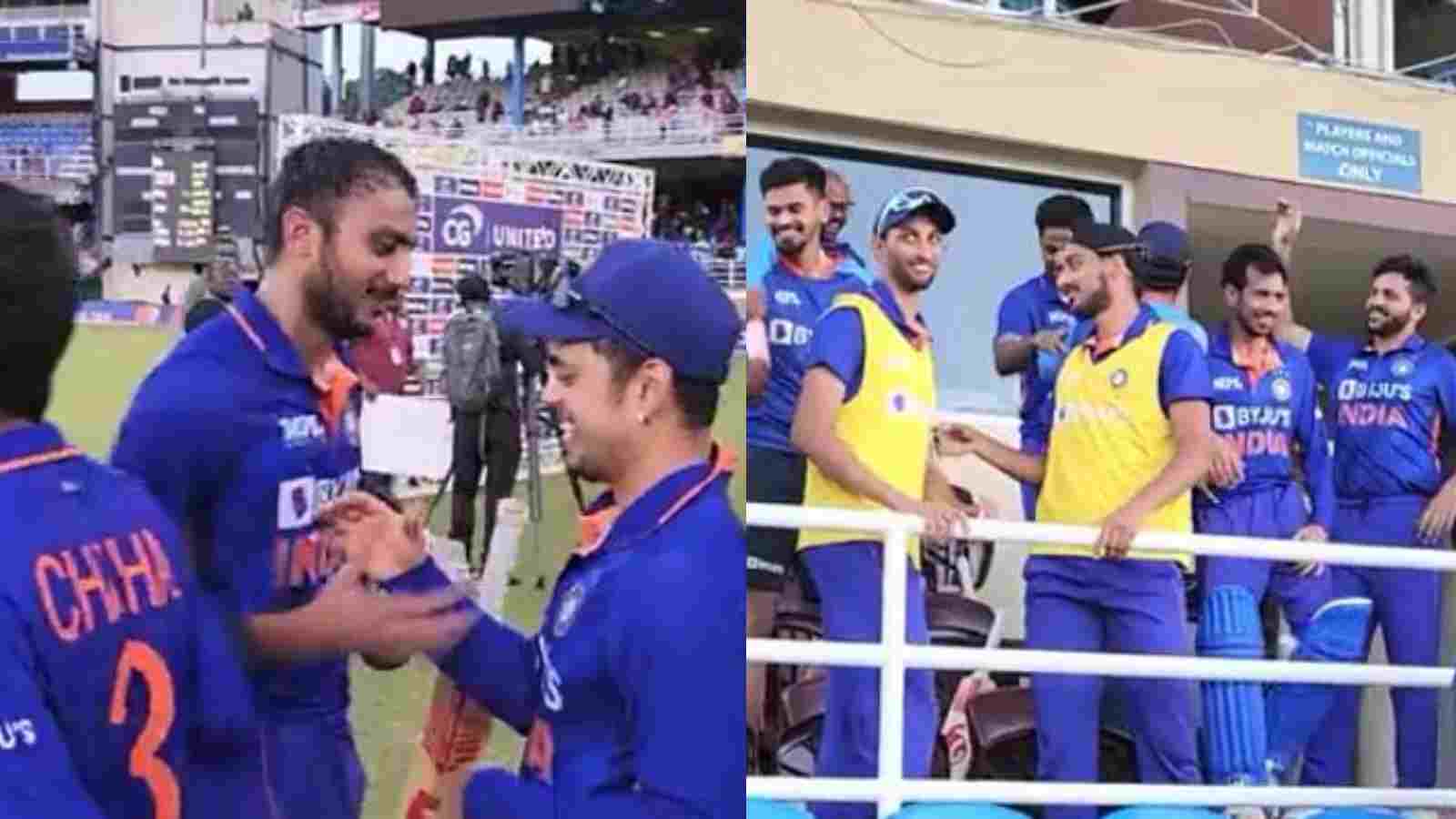 WATCH: Teammates, coaching staff errupt in celebrations after Axar Patel finished India’s innings in style with a six