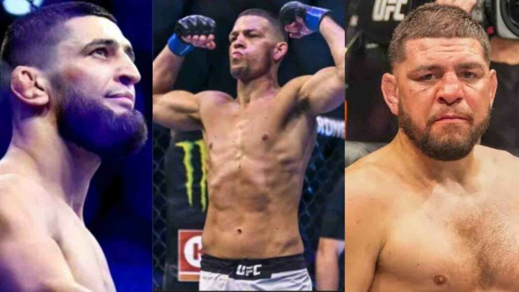 Nate Diaz Khamzat Chimaev Nick Diaz