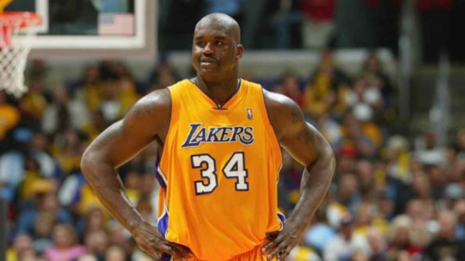 Shaquille O'Neal with the Lakers