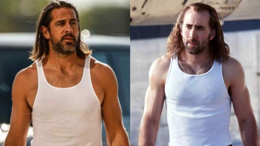 Aaron Rodgers pulled up to training camp looking like Nicholas Cage