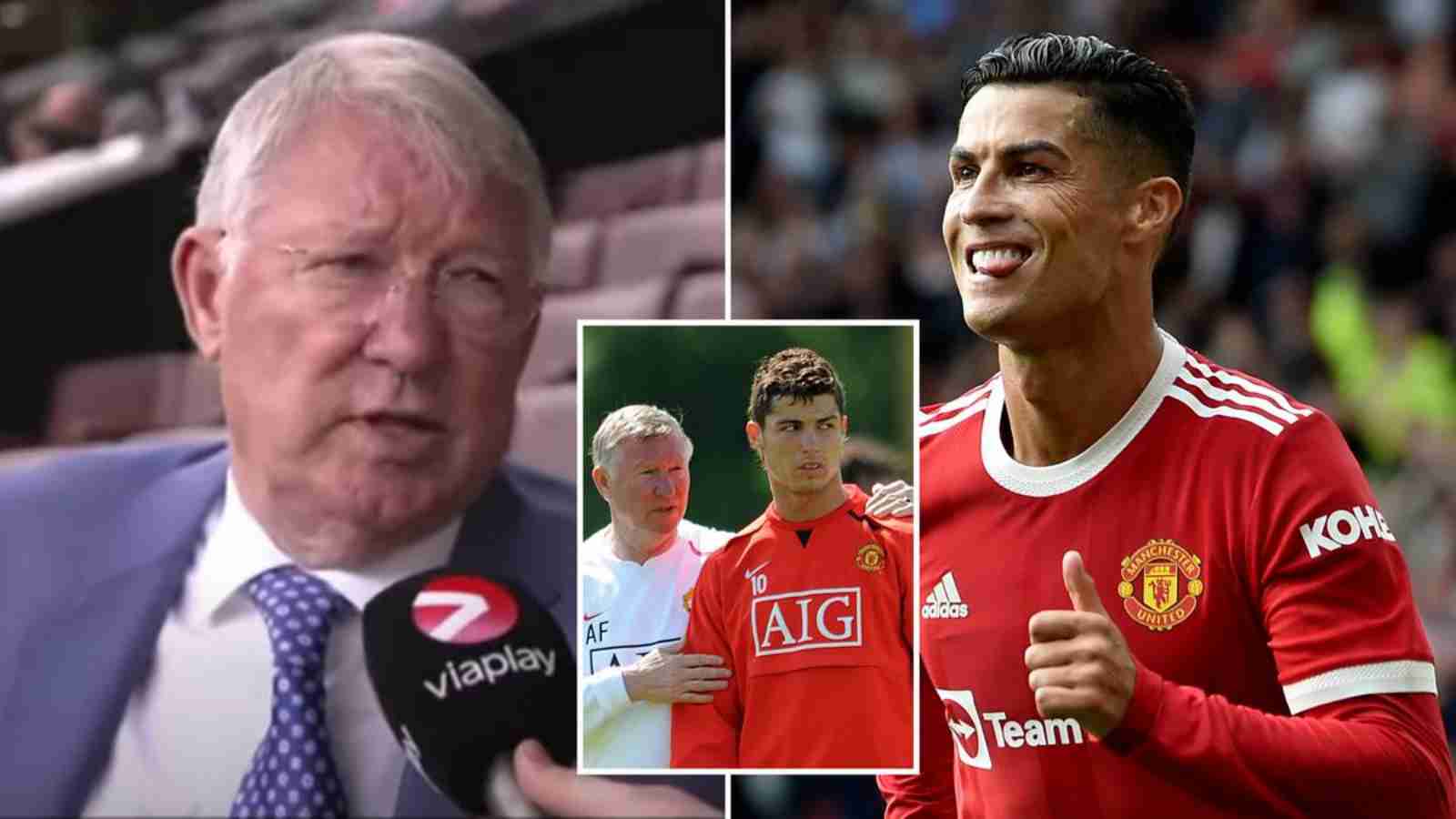 Manchester United’s legendary manager Sir Alex Ferguson arrives at Carrington in an anticipated move to persuade Cristiano Ronaldo to stay at Old Trafford