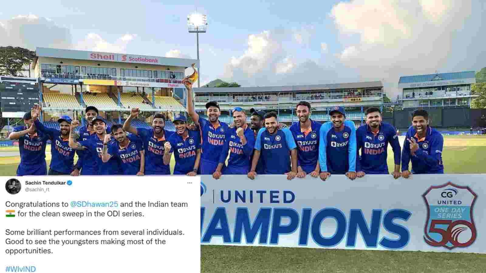 “Whitewashed by PAK, BAN, and INDIA”- Twitter reacts as India whitewash West Indies by defeating them in 3rd ODI by 119 runs