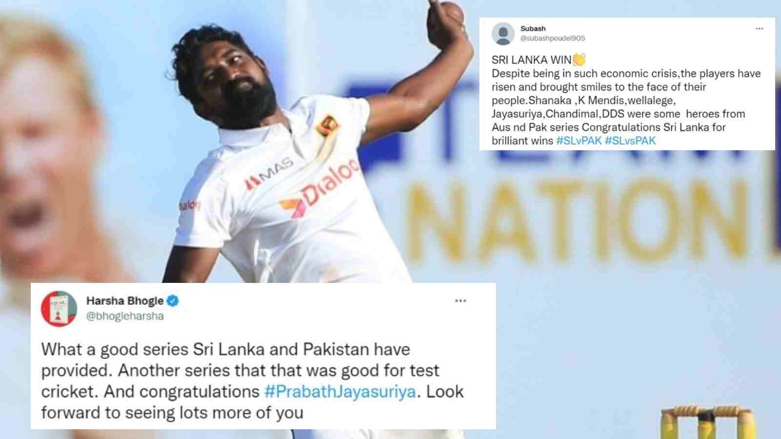 “What a find!”- Twitter praises Prabath Jayasuriya as Sri Lanka bundle out Pakistan to level Test series by 1-1