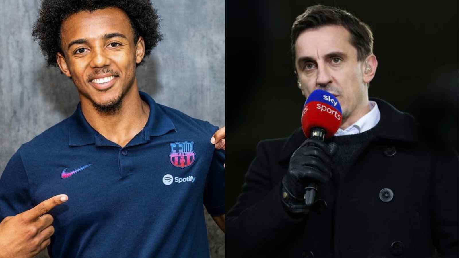 “Does he know he doesn’t get paid his full wages if they want rid of him?”- Manchester United legend Gary Neville takes another dig at Barcelona over Jules Kounde’s transfer