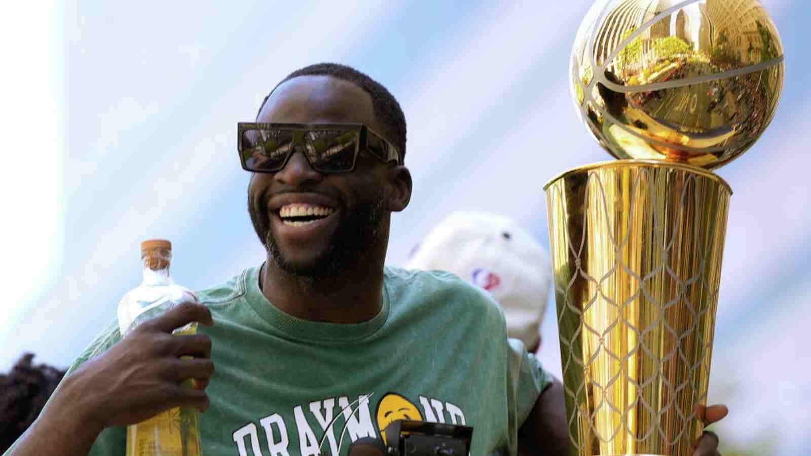 Draymond Green with the NBA Title in 2022