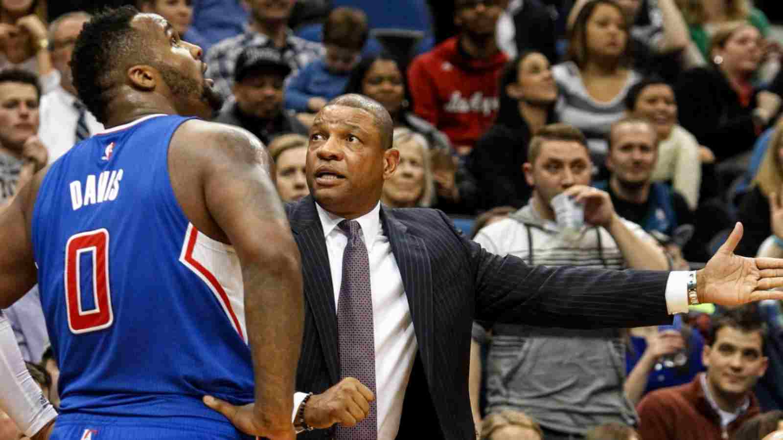 Glen Davis and Doc Rivers with the Clippers in 2014