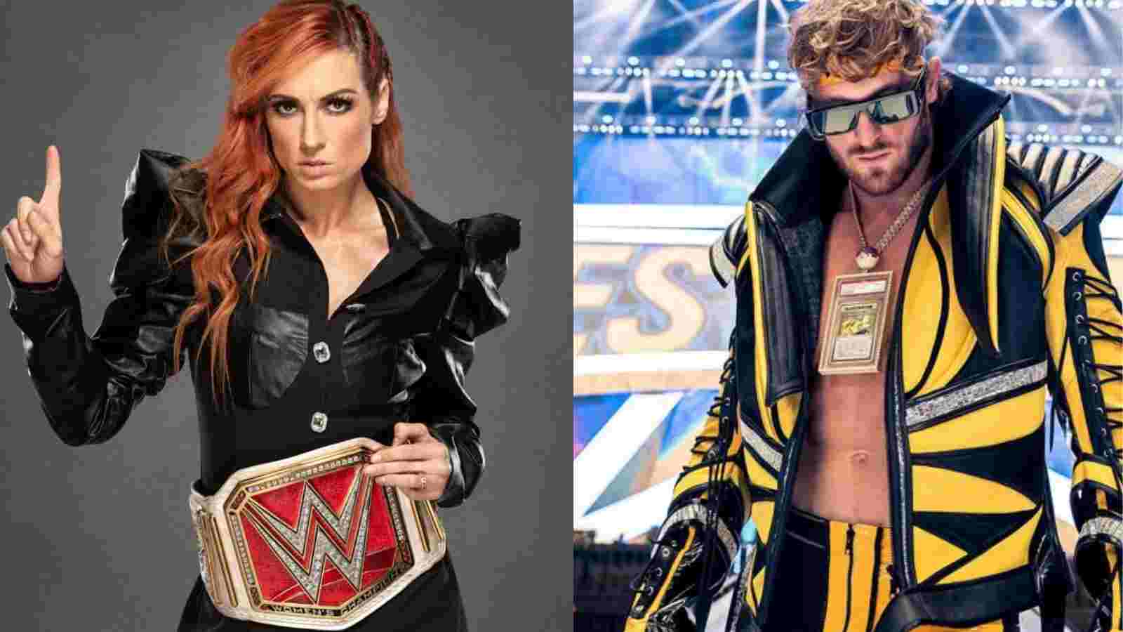 “He’s extremely athletic” Becky Lynch comments on the future of Logan Paul in WWE