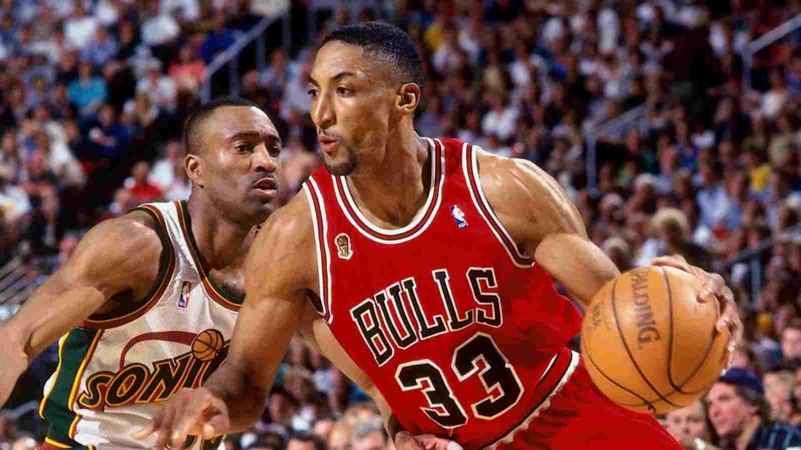 Scottie Pippen with the Bulls