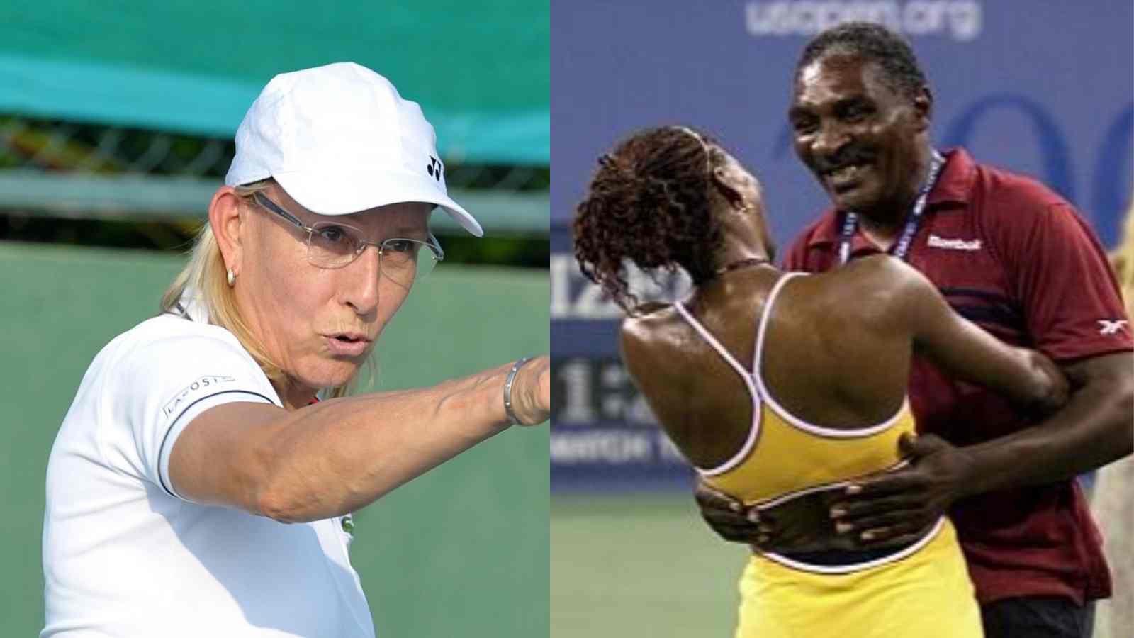 “It has no place in sports or in tennis,” When Martina Navratilova threatened to hit Serena Williams’ father