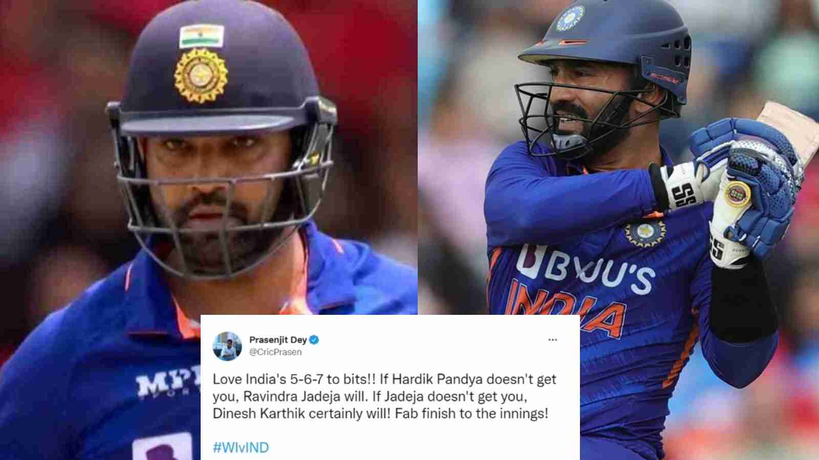 “Freaking unstoppable”- Twitter reacts as Rohit Sharma, Dinesh Karthik star with the bat to help India crush West Indies by 68 runs